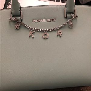 Mint stunning Micheal Kors bag with Keychain